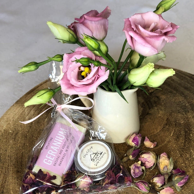natural soap and lip balm wedding favours