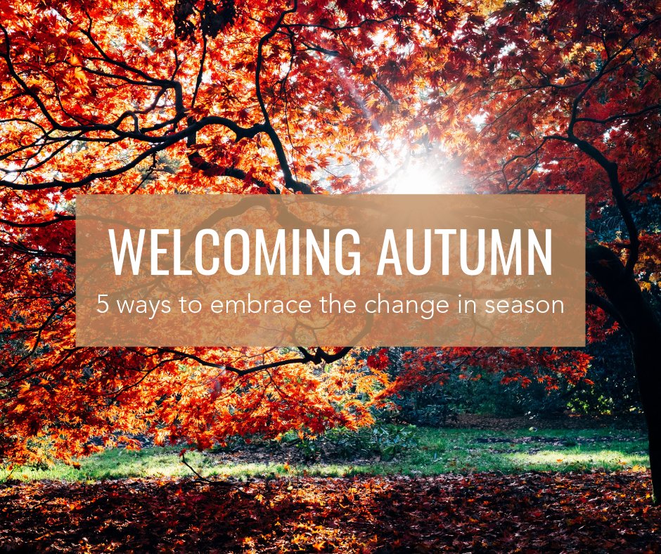 5 Ways To Embrace The Change In Season - Cosy Cottage Soap