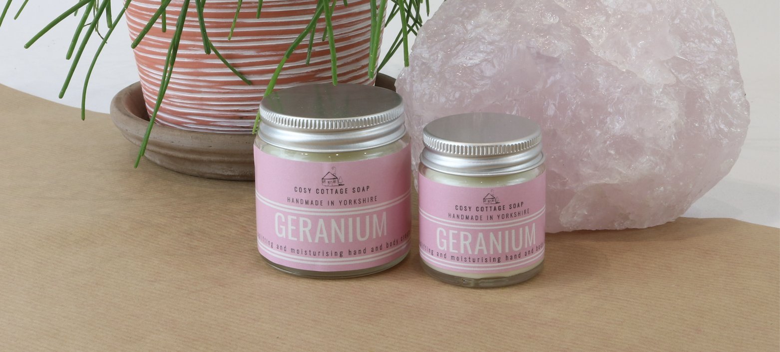 Geranium Essential Oil Fragranced Collection - Cosy Cottage Soap
