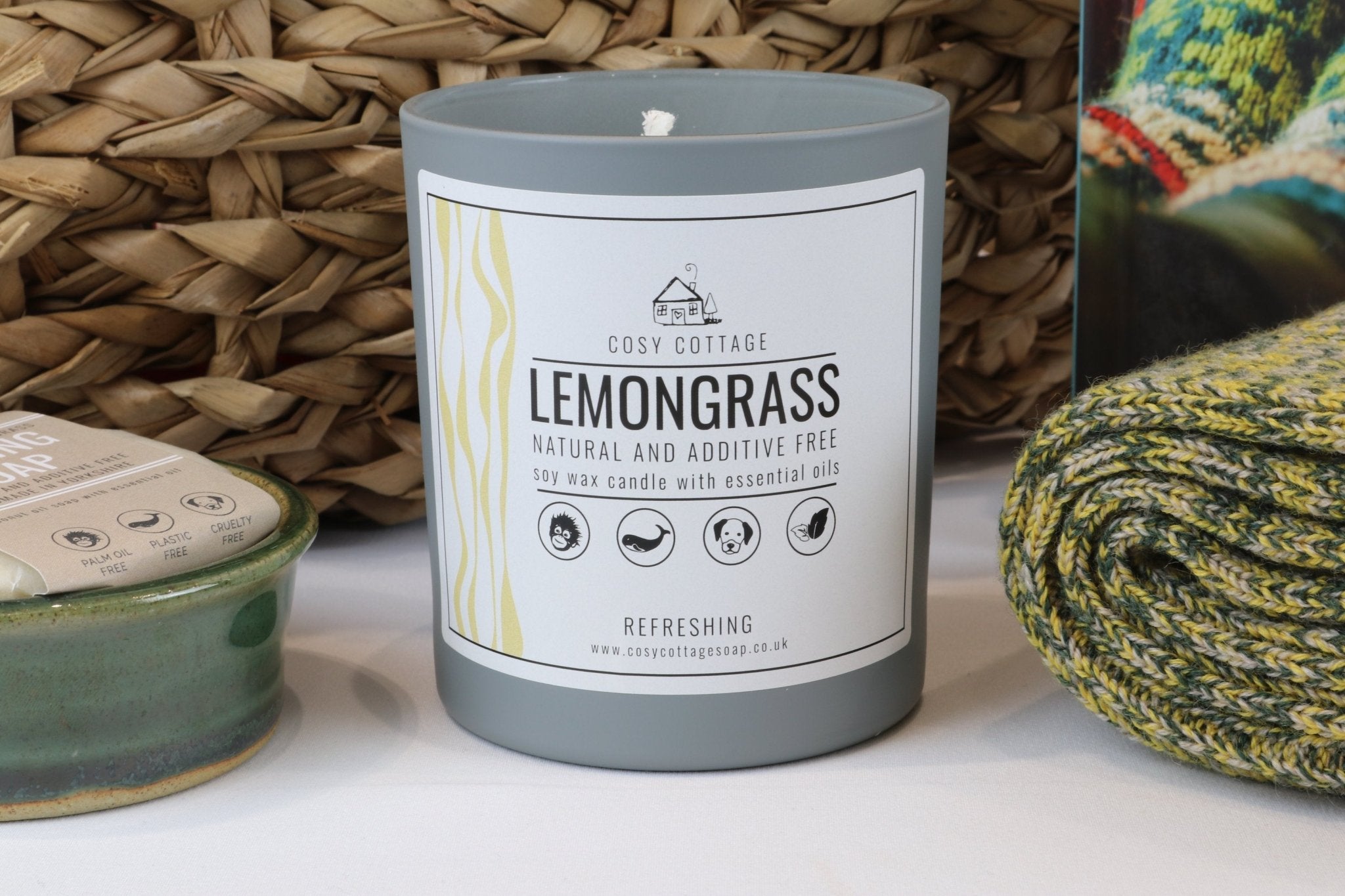 Lemongrass Essential Oil Fragranced Collection - Cosy Cottage Soap