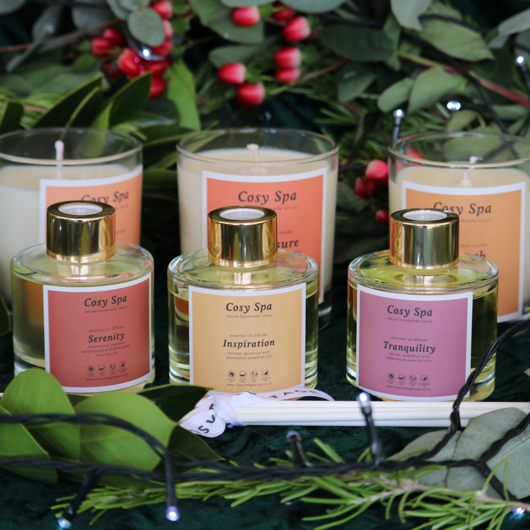 300ml Cosy Spa Exclusive Essential Oil Blend Soy Wax Candles - Cosy Cottage Soap