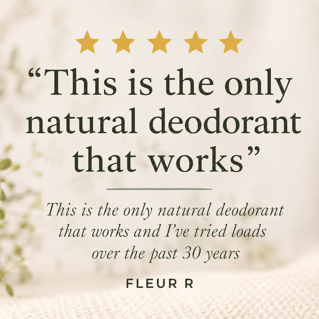 Natural Deodorant With Citrus and Black Pepper Essential Oils
