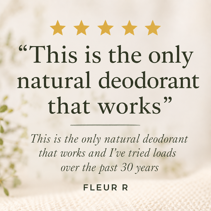 Natural Deodorant With Citrus and Black Pepper Essential Oils