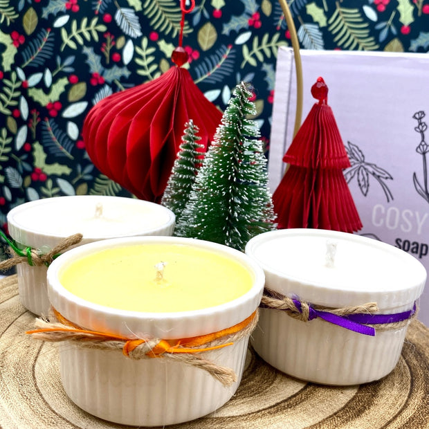 Festive Ramekin Fragranced Candle Trio Box