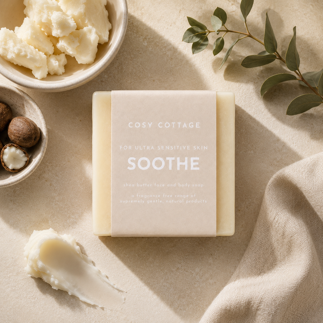 Fragrance Free Shea Butter Soap – For Sensitive & Reactive Skin
