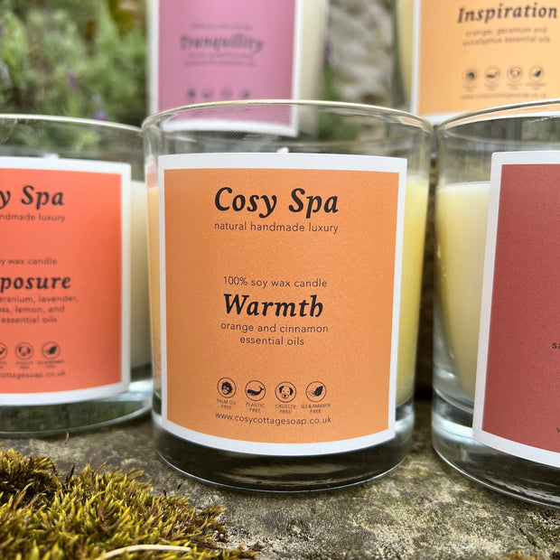 Save On Sets of All 6 Cosy Spa Exclusive Essential Oil Blend Soy Wax Candles