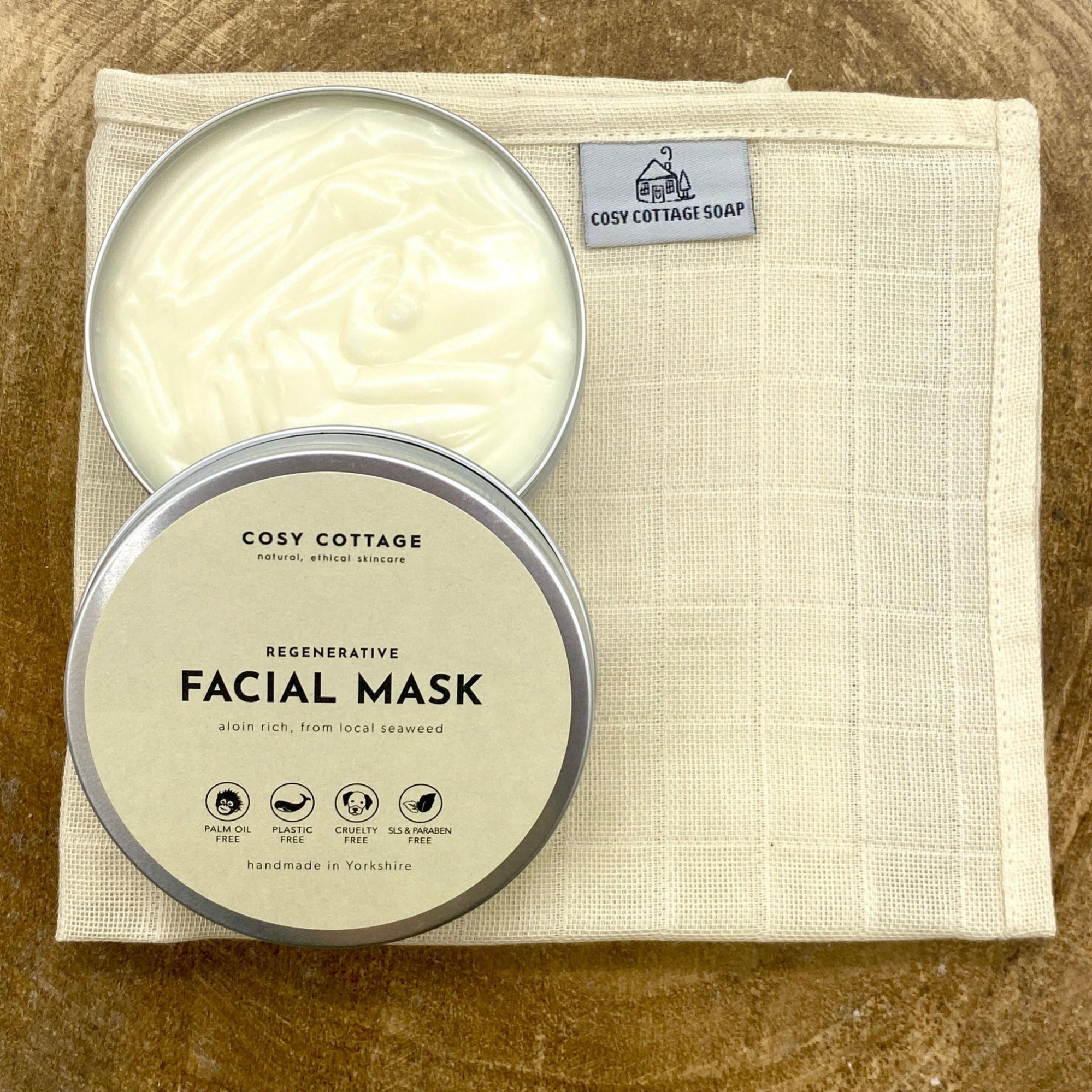 Award-Winning Aloin & Kelp Face Mask | UK Made | Cosy Cottage Soap