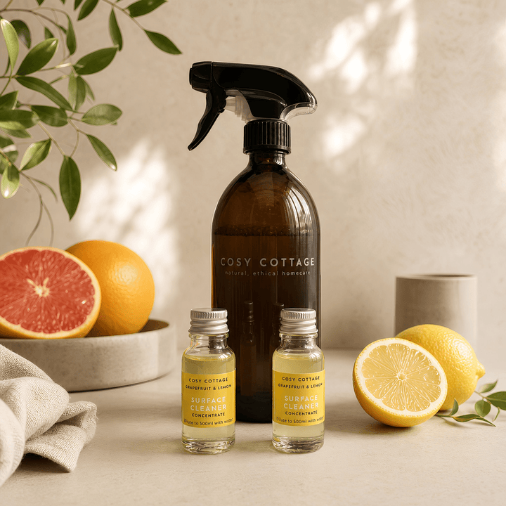 Biodegradable Surface Cleaning Spray Refill NEW! Grapefruit & Lemon - Cosy Cottage Soap