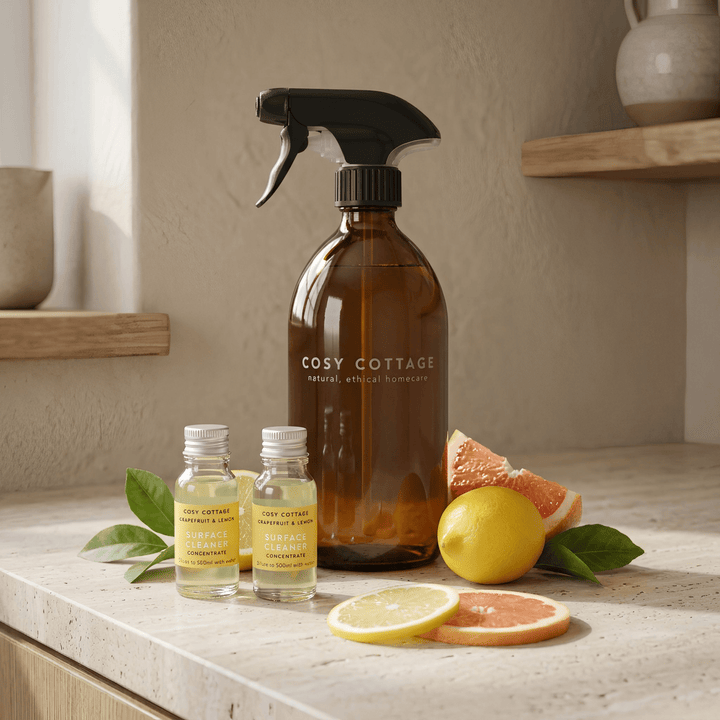 Biodegradable Surface Cleaning Spray Refill NEW! Grapefruit & Lemon - Cosy Cottage Soap