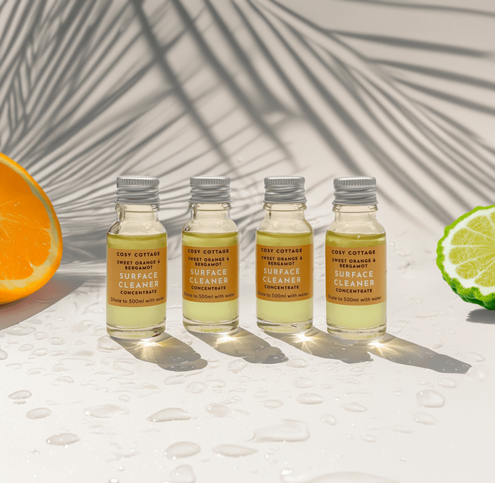 Biodegradable Surface Cleaning Spray Refills Sweet Orange & Bergamot - Cosy Cottage Soap