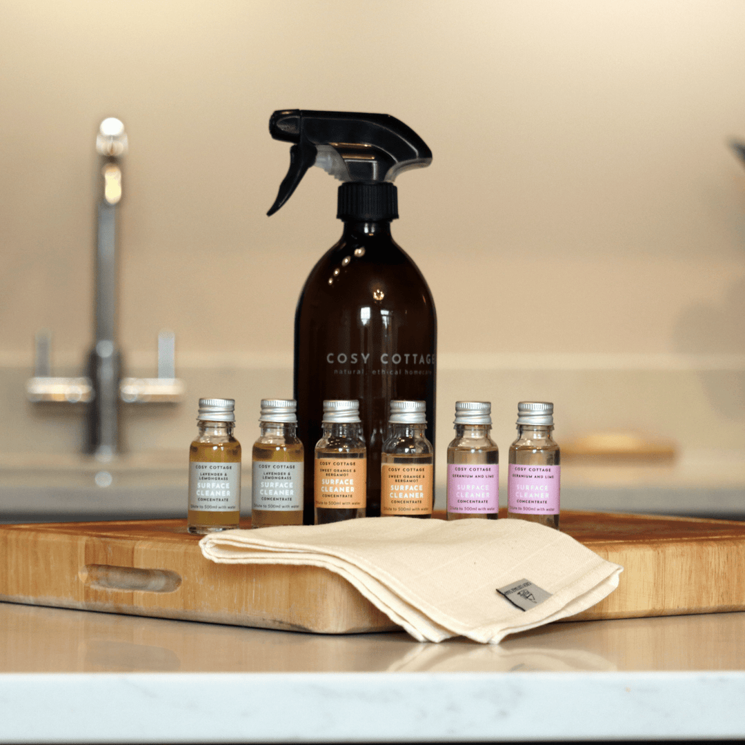 Biodegradable Surface Cleaning Spray Starter Packs - Cosy Cottage Soap