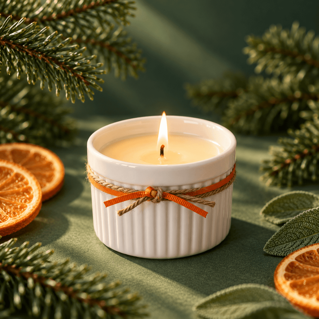 Chocolate, Orange, Sage and Cinnamon Christmas Gift Box - Cosy Cottage Soap