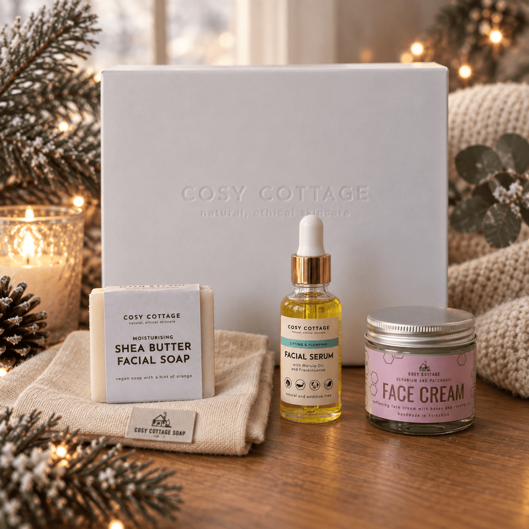 Christmas Facial Glow Essentials Set - Cosy Cottage Soap