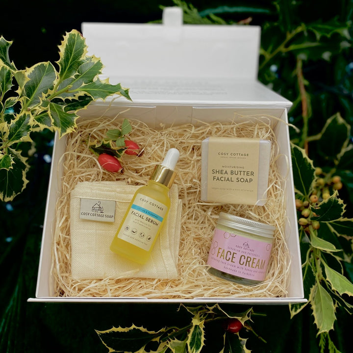 Christmas Facial Glow Essentials Set - Cosy Cottage Soap