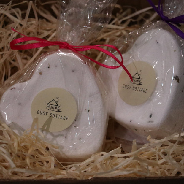 Christmas Floral Bath Bomb Duo - Cosy Cottage Soap