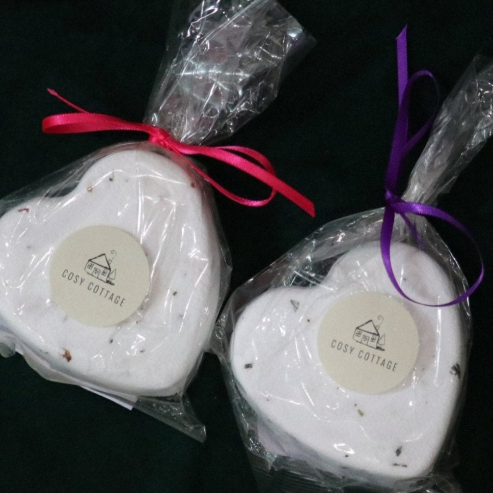 Christmas Floral Bath Bomb Duo - Cosy Cottage Soap