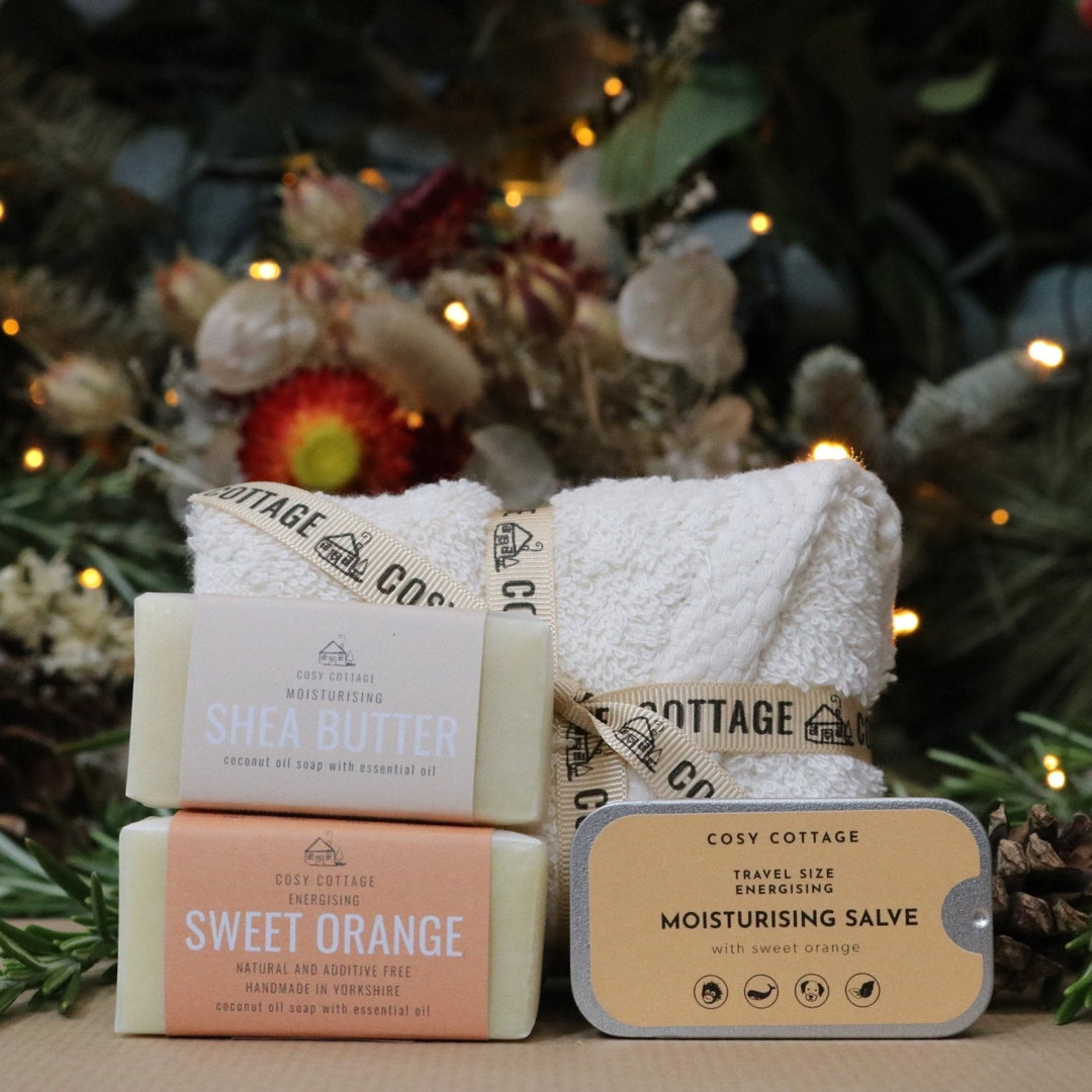 Christmas Mini Soap & Quick Fix Salve Bundle - Cosy Cottage Soap