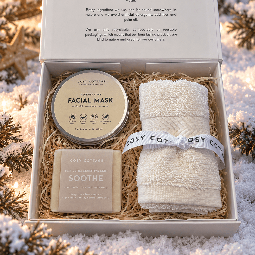 Christmas Soothing Sensitive Skin Gift Box - Cosy Cottage Soap