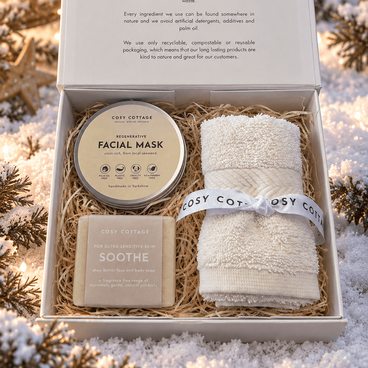 Christmas Soothing Sensitive Skin Gift Box - Cosy Cottage Soap