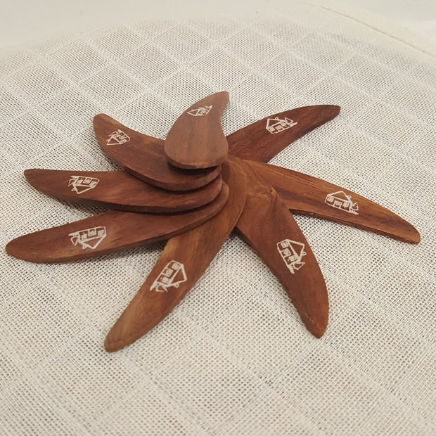Cosy Cottage Wooden Spatula - multi - buy discount available - Cosy Cottage Soap