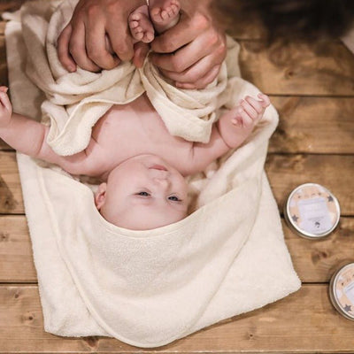 Cosy Cuddles Organic Cotton Hooded Towel - Cosy Cottage Soap