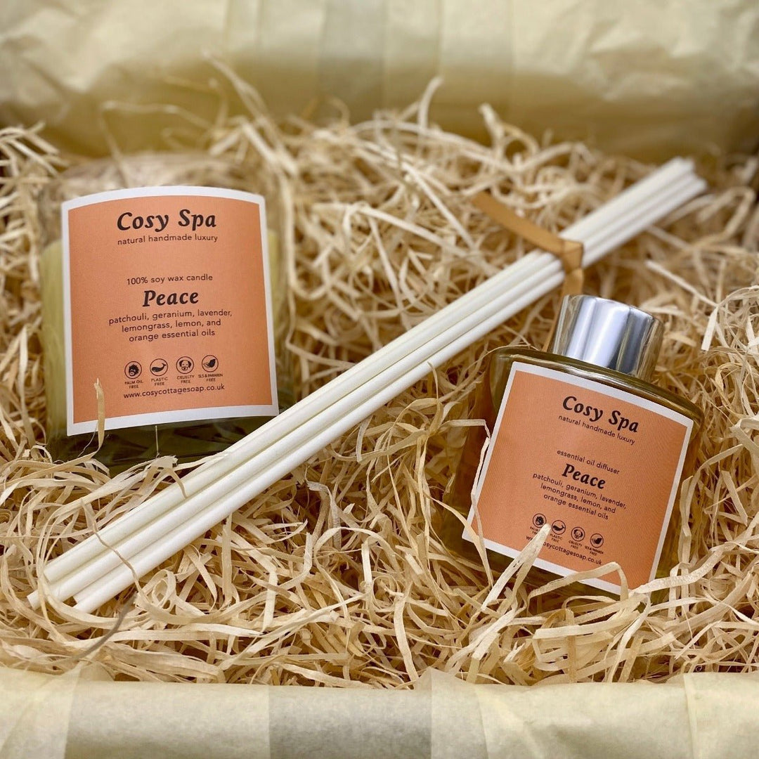 Cosy Spa Candle and Diffuser Gift Box - Cosy Cottage Soap