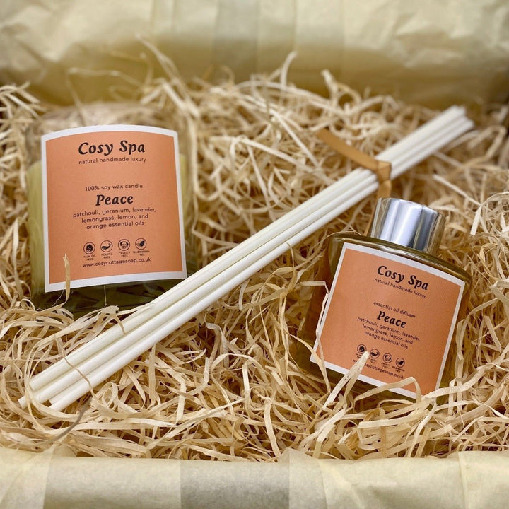 Cosy Spa Candle and Diffuser Gift Box - Cosy Cottage Soap