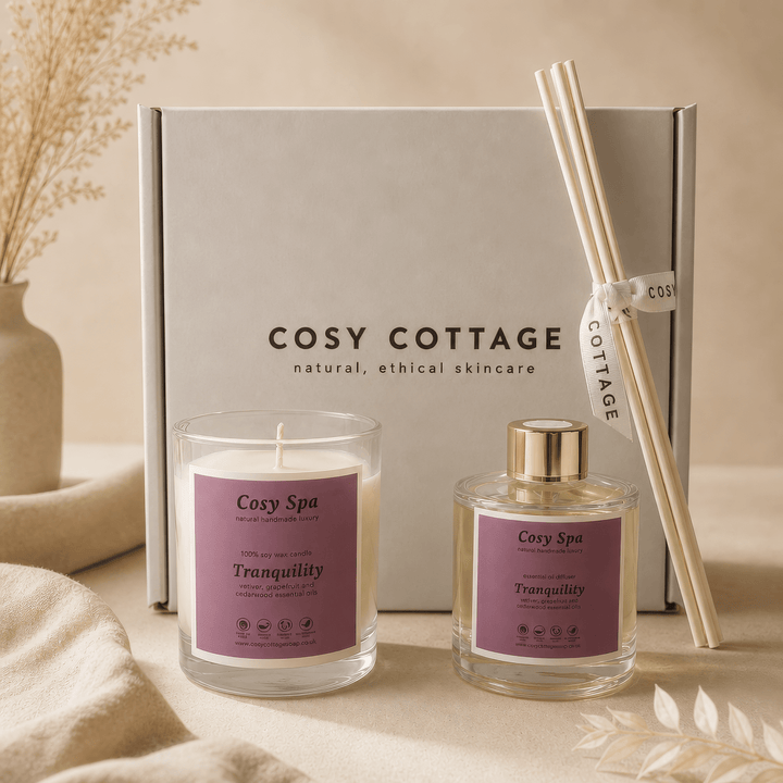 Cosy Spa Candle and Diffuser Gift Box - Cosy Cottage Soap