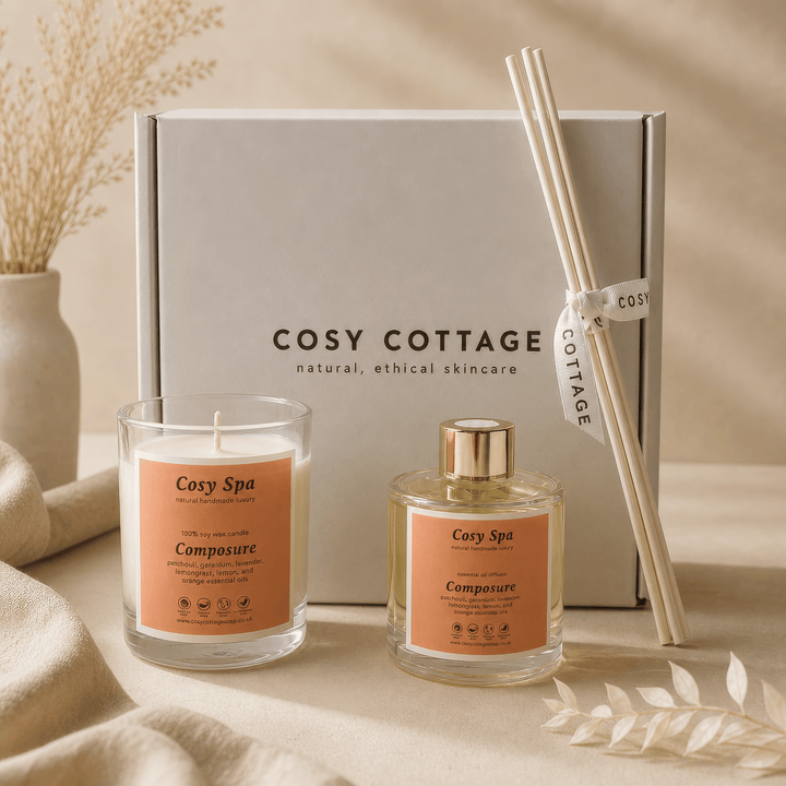 Cosy Spa Candle and Diffuser Gift Box - Cosy Cottage Soap