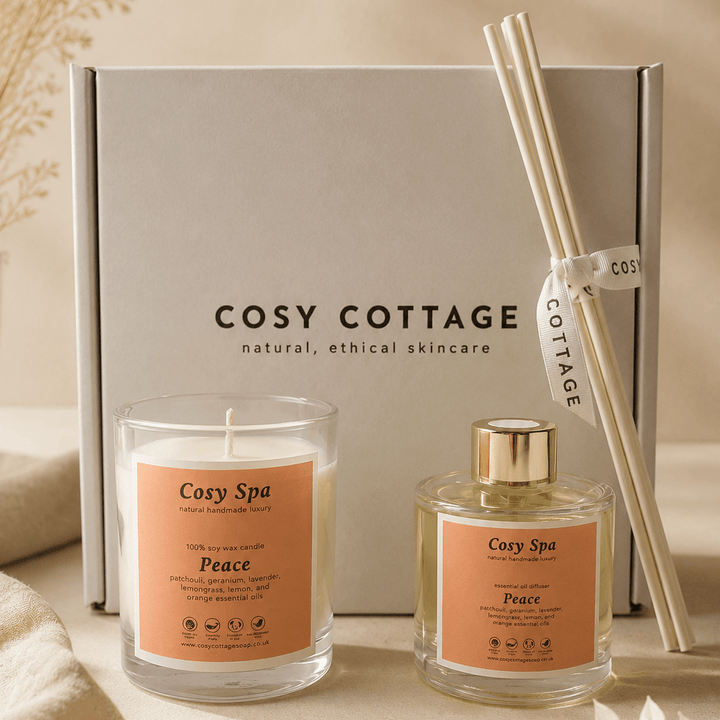 Cosy Spa Candle and Diffuser Gift Box - Cosy Cottage Soap