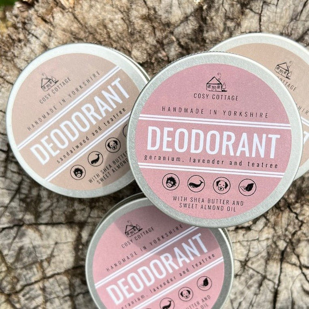 Discounted Two - Pack Of Natural Deodorant - Cosy Cottage Soap