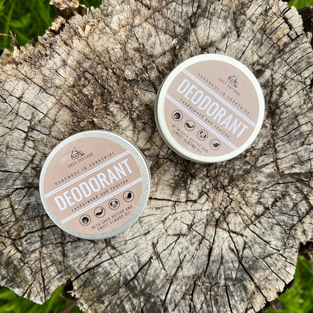 Discounted Two - Pack Of Natural Deodorant - Cosy Cottage Soap