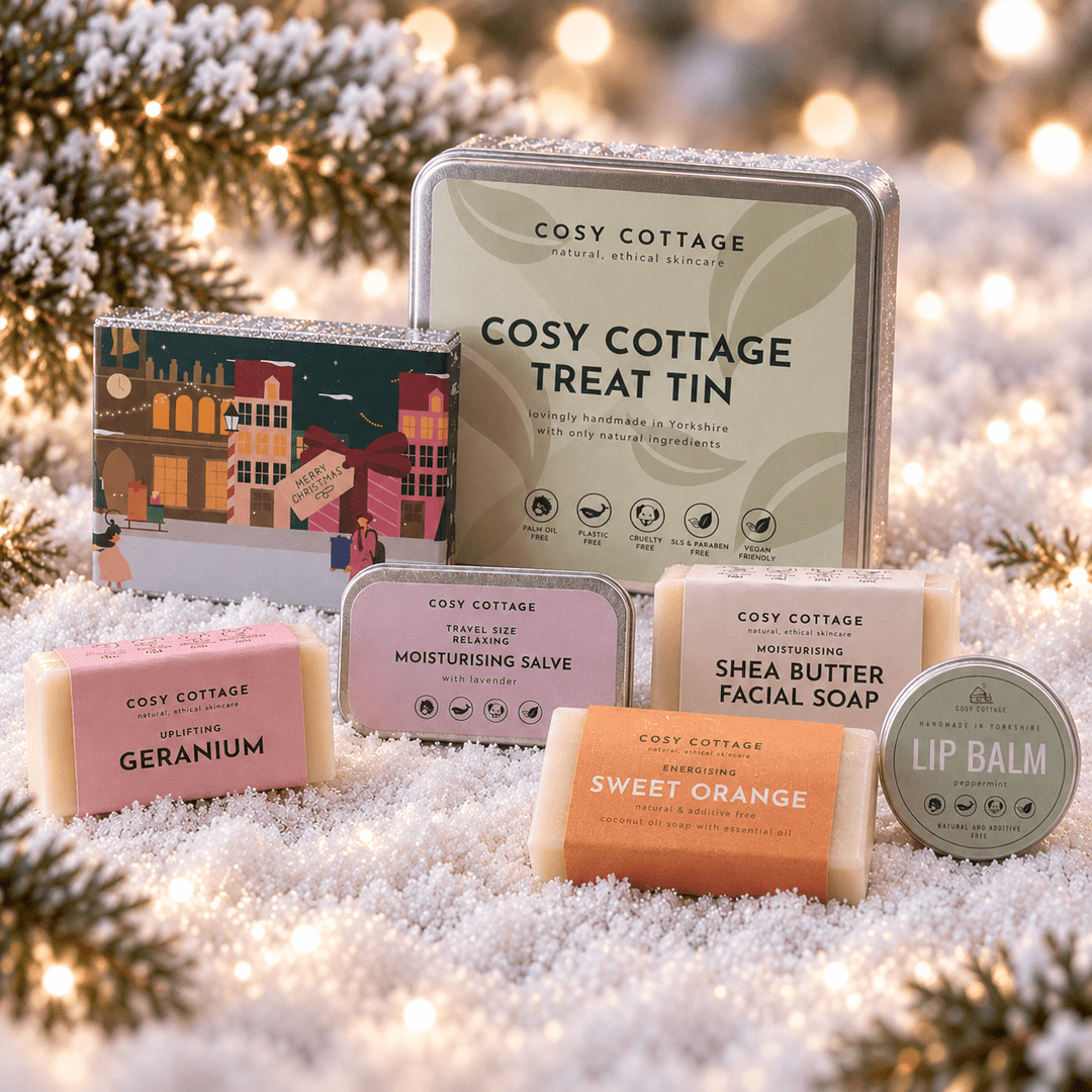 Festive Christmas Eco Treat Tin - Cosy Cottage Soap