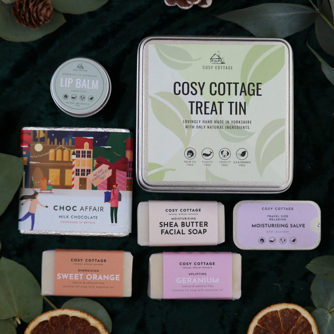 Festive Christmas Eco Treat Tin - Cosy Cottage Soap