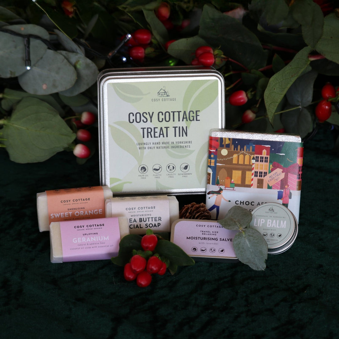 Festive Christmas Eco Treat Tin - Cosy Cottage Soap