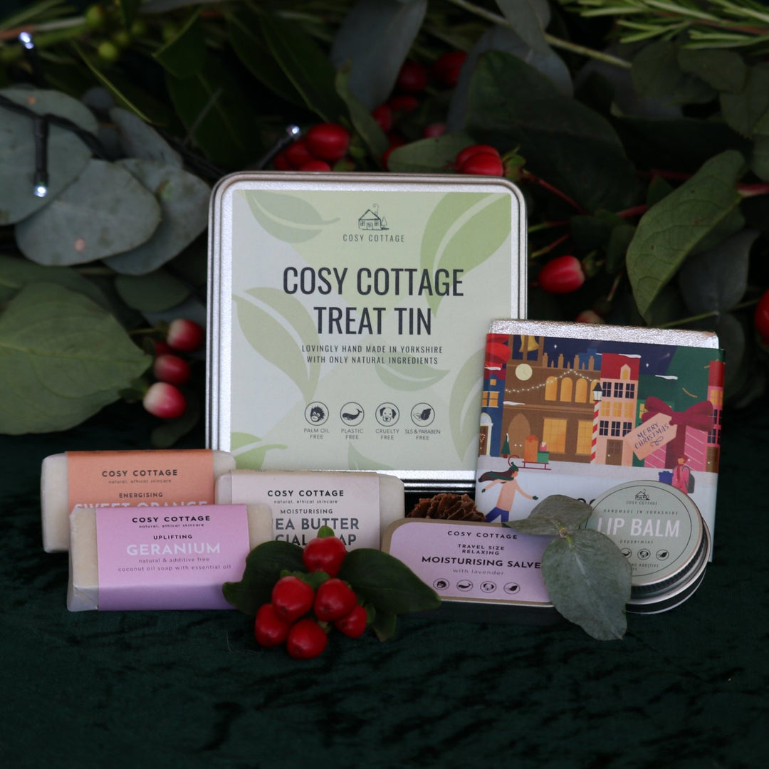 Festive Christmas Eco Treat Tin - Cosy Cottage Soap