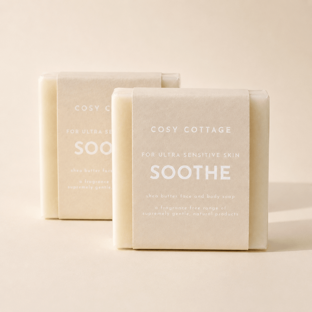 Fragrance Free Shea Butter Soap – For Sensitive & Reactive Skin - Cosy Cottage Soap