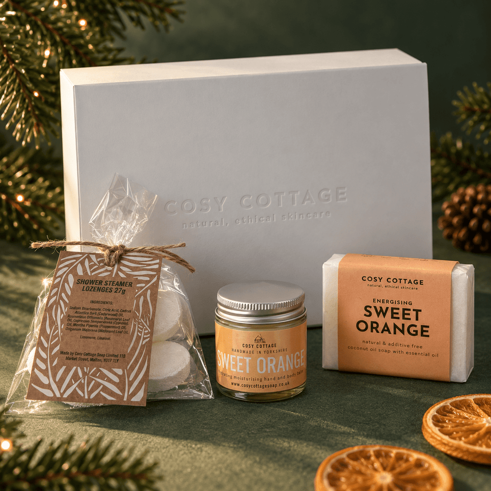 Fresh & Zingy Christmas Shower Collection - Cosy Cottage Soap
