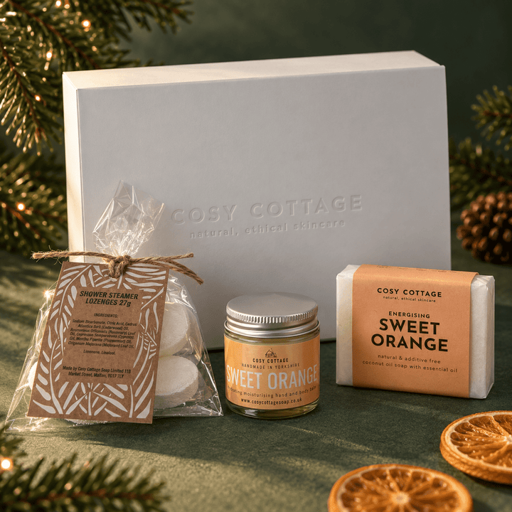 Fresh & Zingy Christmas Shower Collection - Cosy Cottage Soap