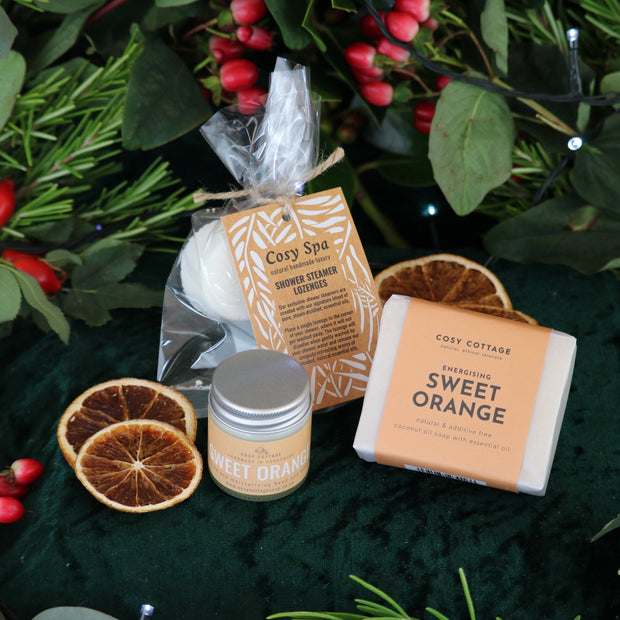 Fresh & Zingy Christmas Shower Collection - Cosy Cottage Soap