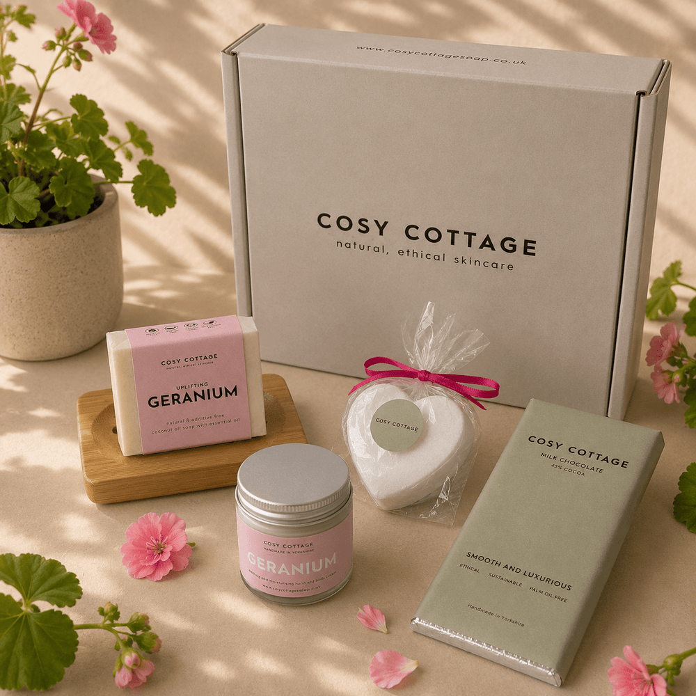 Geranium Treats Gift Box - Cosy Cottage Soap