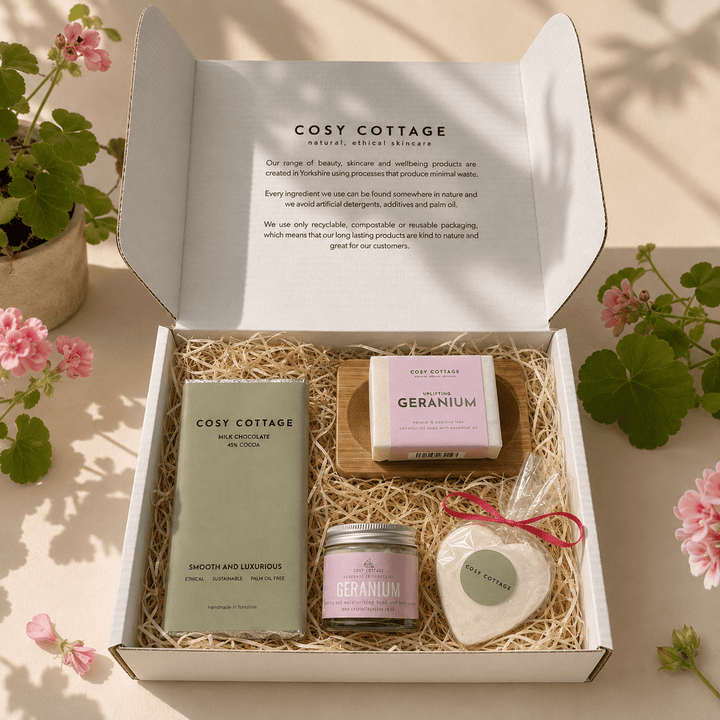 Geranium Treats Gift Box - Cosy Cottage Soap