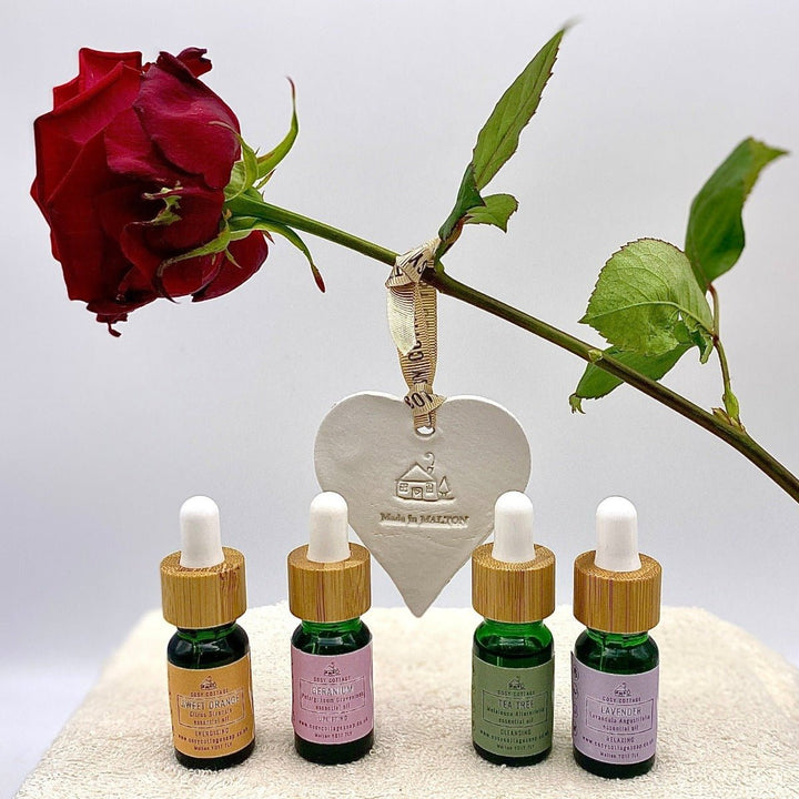 Handmade Clay Air Freshener with Essential Oils From Steam Distilled Plants - Cosy Cottage Soap