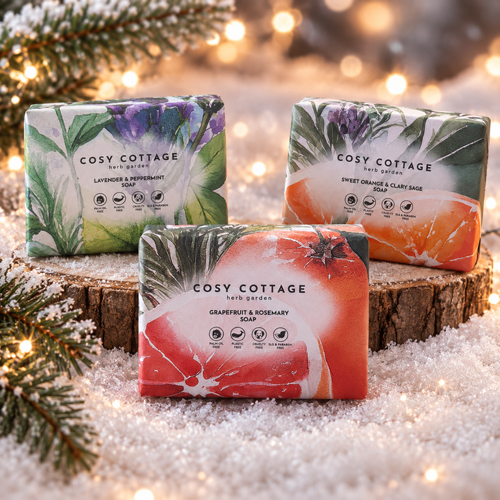 Happy Herb Garden Triple Christmas Treat Bundle - Cosy Cottage Soap