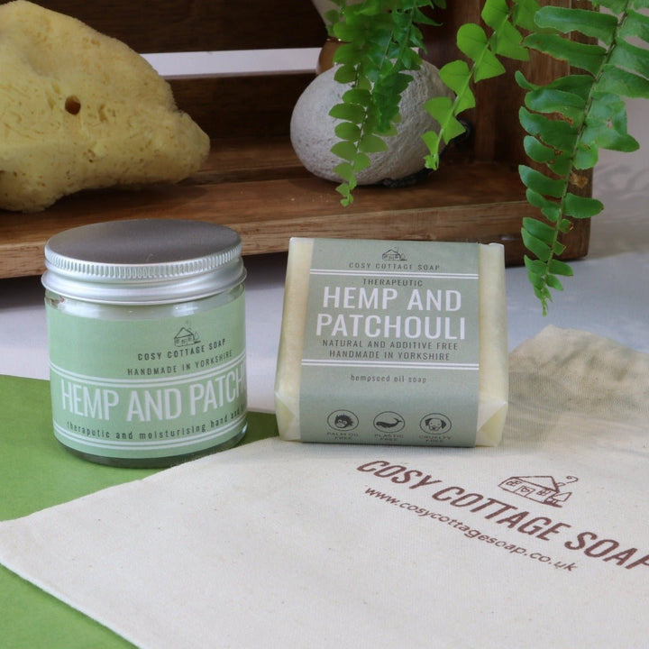 Hempseed & Patchouli Therapeutic Gift Set - Cosy Cottage Soap