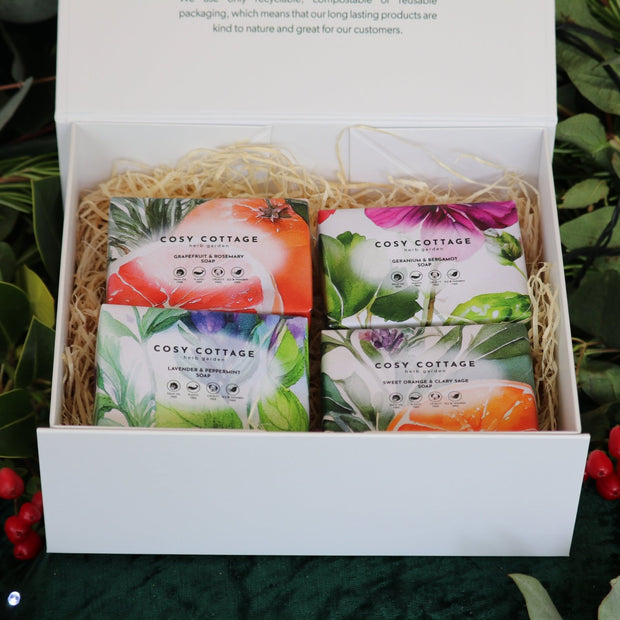 Herb Garden Natural Soap Christmas Selection Box - Cosy Cottage Soap