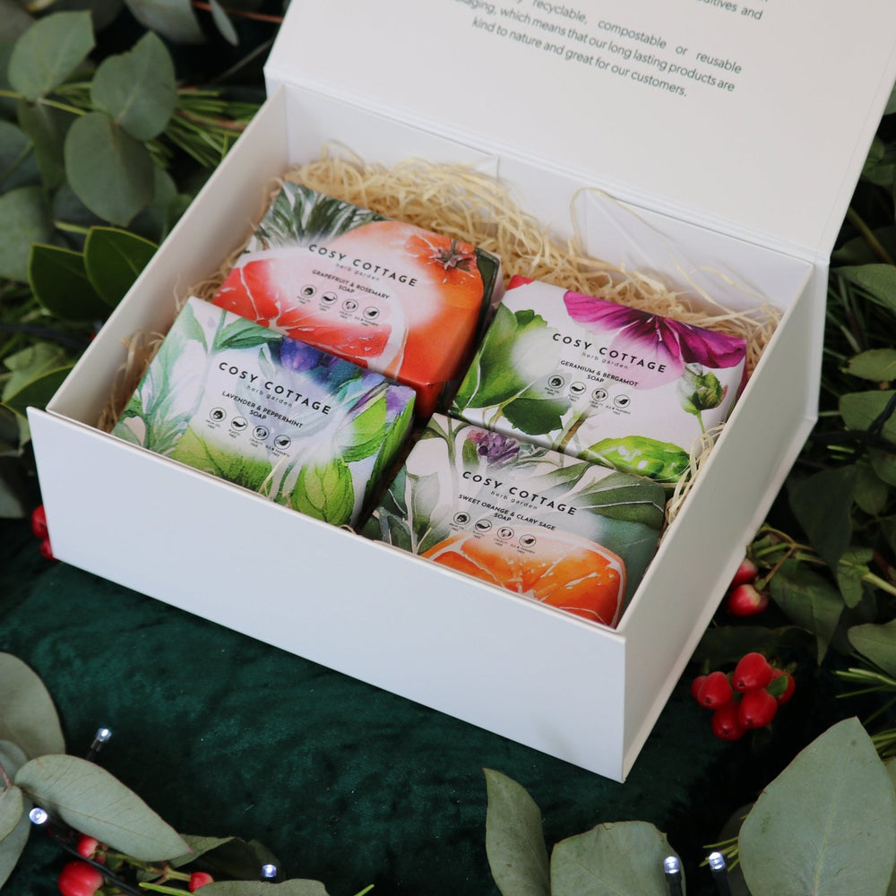 Herb Garden Natural Soap Christmas Selection Box - Cosy Cottage Soap