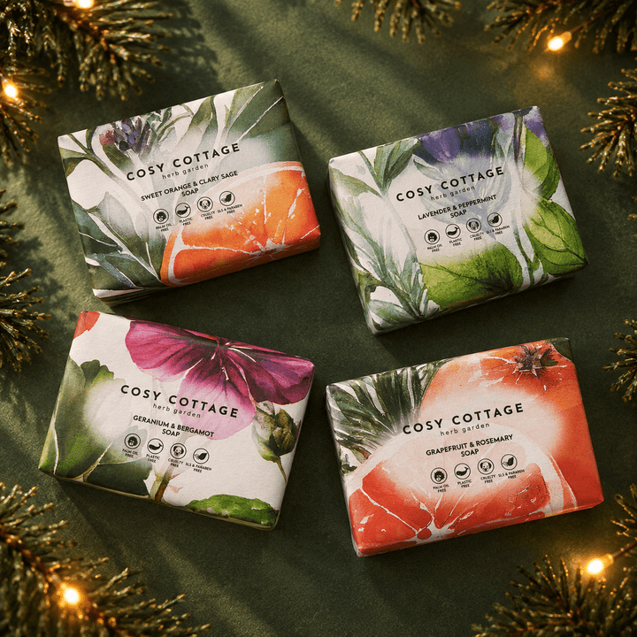 Herb Garden Natural Soap Selection Box - Cosy Cottage Soap