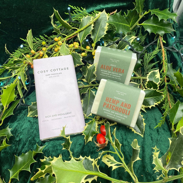 His Christmas Soap and Chocolate Box - Cosy Cottage Soap