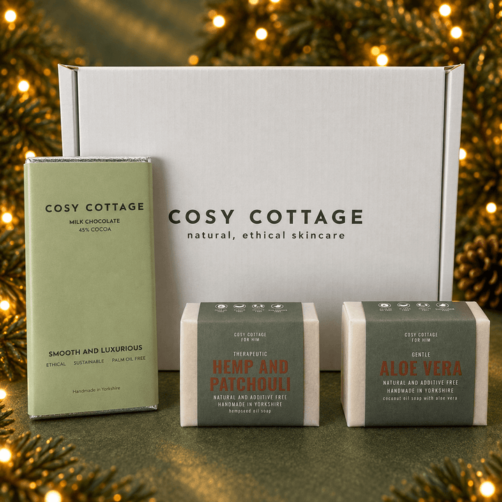 His Christmas Soap and Chocolate Box - Cosy Cottage Soap